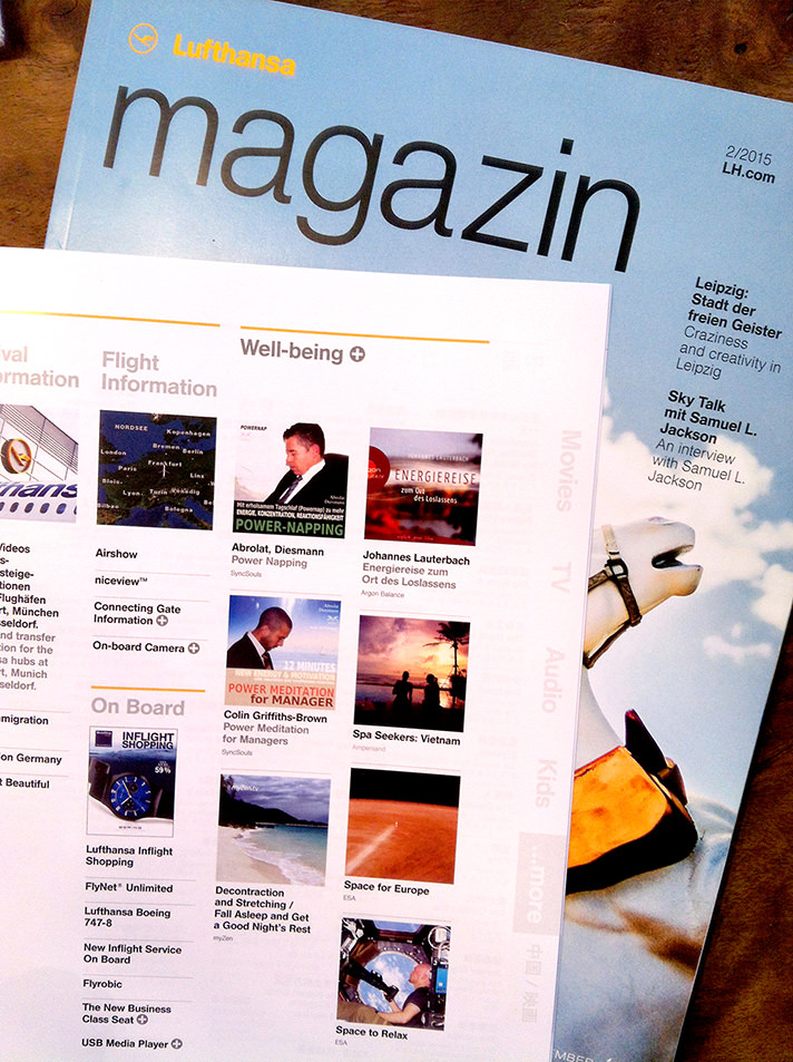 SyncSouls Hörbücher jetzt im Inflight Entertainment Programm der Lufthansa