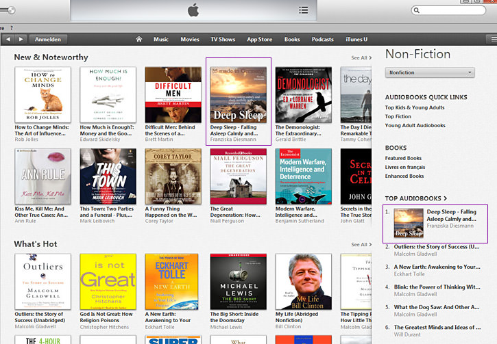 deep sleep iTunes bestseller