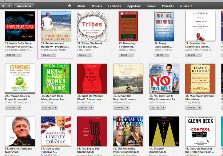 syncsouls Hörbücher in GSA iTunes Charts