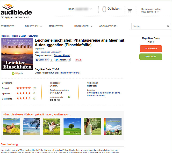 Leichter Einschlafen 